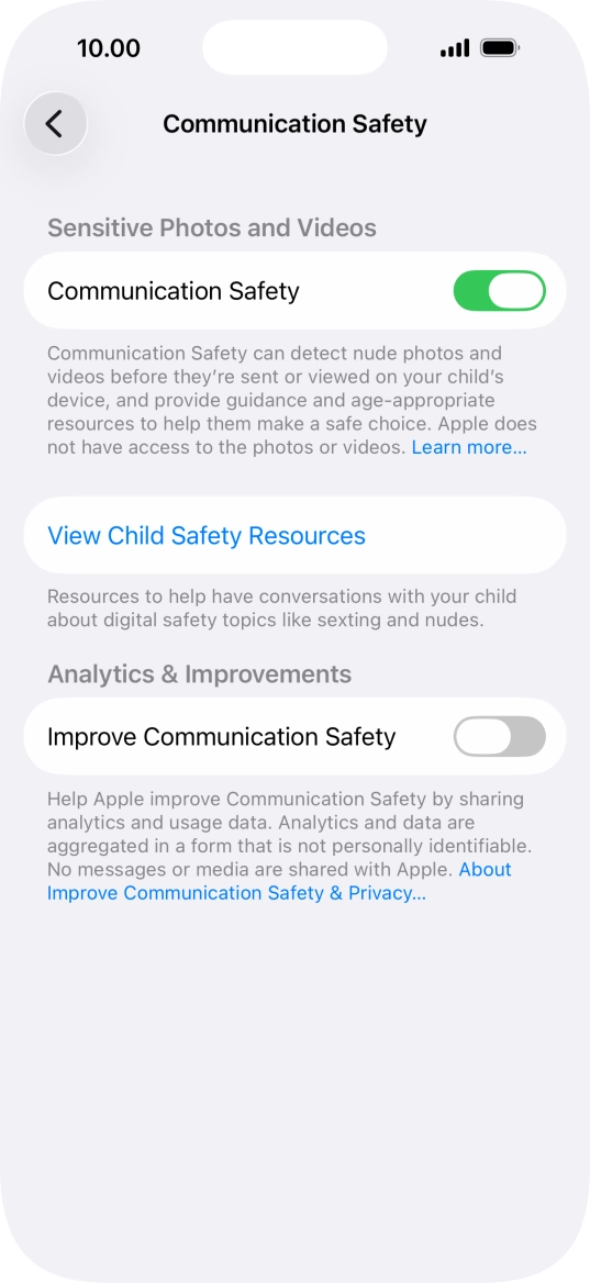 Press the indicator next to Press the indicator next to