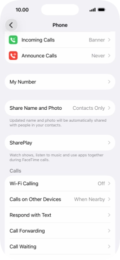 Press Wi-Fi Calling. Press Wi-Fi Calling.