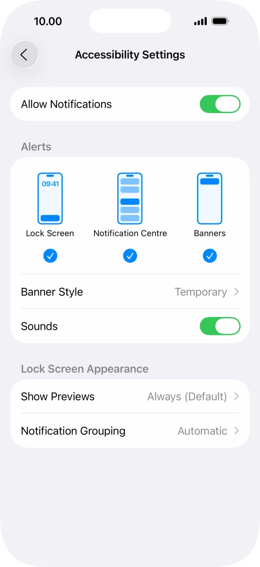 Press the indicator next to Press the indicator next to