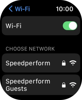 Press the required Wi-Fi network. Press the required Wi-Fi network.