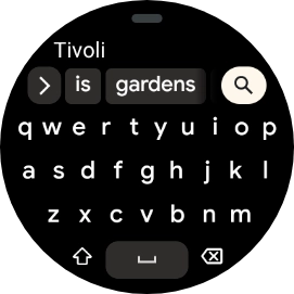 Key in the required destination and press the search icon. Key in the required destination and press the search icon.