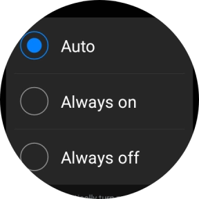 Press the required setting for mobile data usage. Press the required setting for mobile data usage.