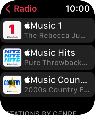 Press the required radio station. Press the required radio station.
