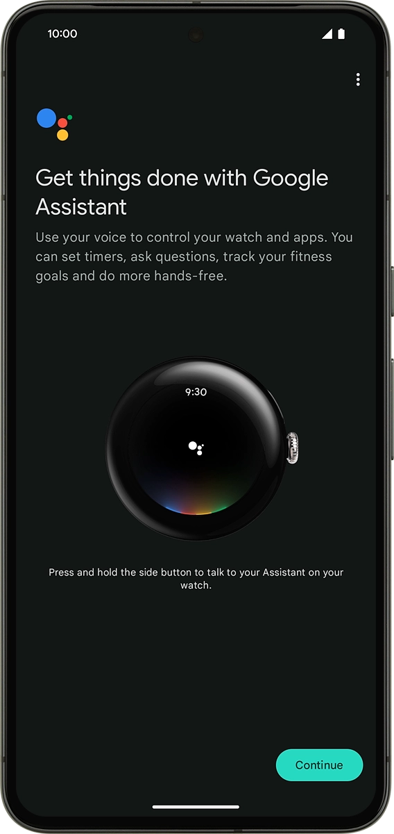 On your phone: Press Continue. On your phone: Press Continue.