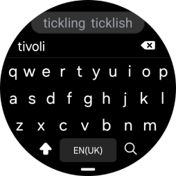 Key in the required destination and press the search icon. Key in the required destination and press the search icon.