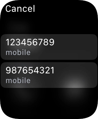 Press the required number. Press the required number.