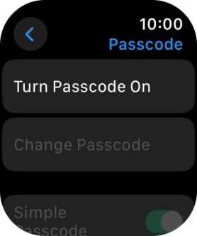 Press Turn Passcode On and key in a lock code of your own choice twice. Press Turn Passcode On and key in a lock code of your own choice twice.