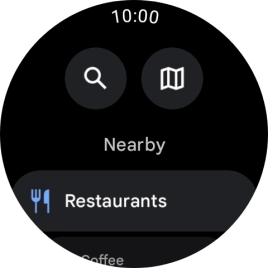 Press the search icon. Press the search icon.