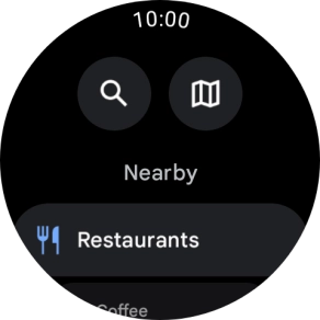 Press the search icon. Press the search icon.