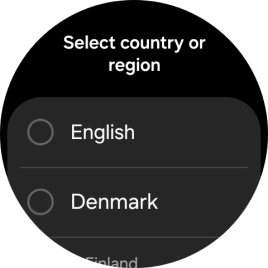 Press the required region. Press the required region.