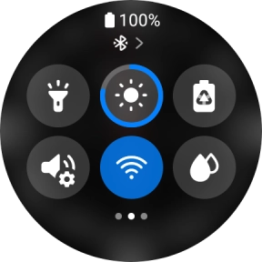 Press the low power mode icon. Press the low power mode icon.