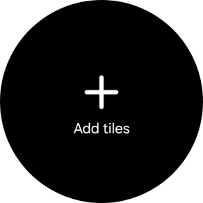 Press Add tiles. Press Add tiles.