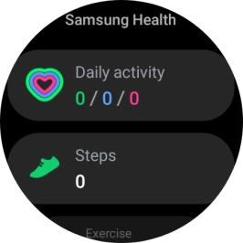 Under Daily activity, you can see how far you are from completing your daily activity goals. Under Daily activity, you can see how far you are from completing your daily activity goals.