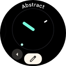 Slide your finger right or left to see the available watch faces. Slide your finger right or left to see the available watch faces.