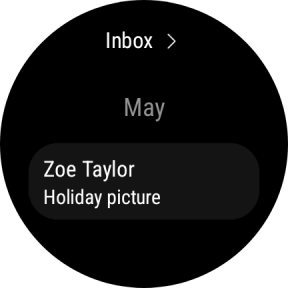 Press the required email message to read it. Press the required email message to read it.