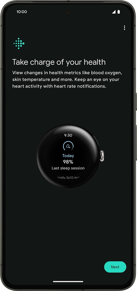 On your phone: Press Next. On your phone: Press Next.