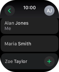 Press the required contact. Press the required contact.