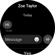 Press the record message icon and follow the instructions on the screen to record and send the required reply. Press the record message icon and follow the instructions on the screen to record and send the required reply.
