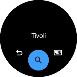 Press the search icon. Press the search icon.
