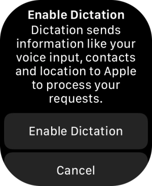 Press Enable Dictation. Press Enable Dictation.