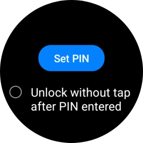 Press Set PIN. Press Set PIN.