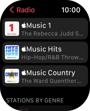 Press the required radio station. Press the required radio station.