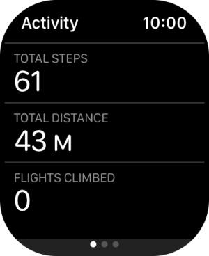 Keep sliding upwards and follow the instructions on the screen to see an activity summary for the current week or to adjust the daily activity goal. Keep sliding upwards and follow the instructions on the screen to see an activity summary for the current week or to adjust the daily activity goal.
