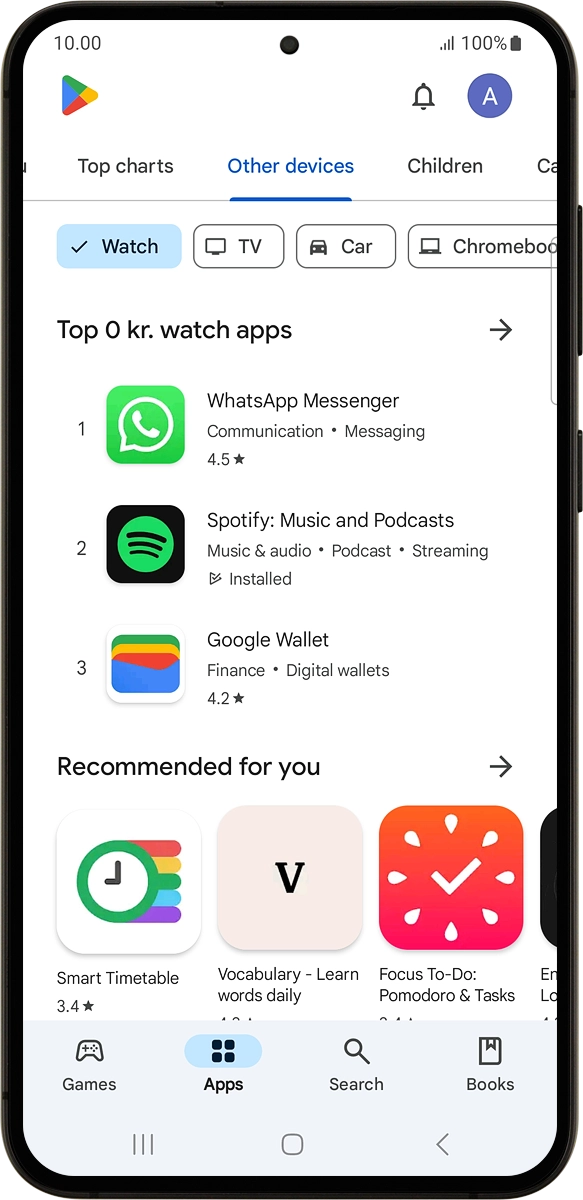 On your phone: Press Search. On your phone: Press Search.