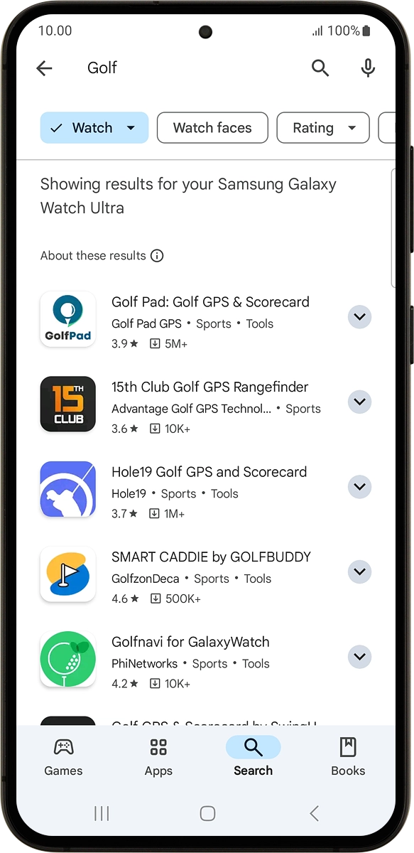 On your phone: Press the required app. On your phone: Press the required app.