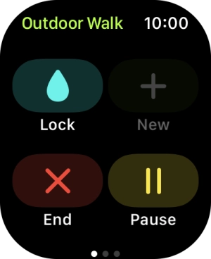 Press End to stop your training activity. Press End to stop your training activity.