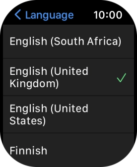 Press the required language. Press the required language.