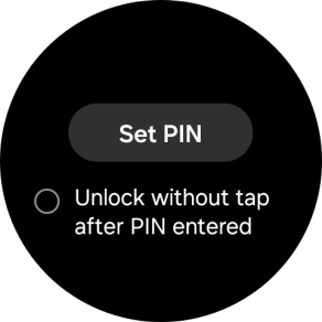 Press Set PIN. Press Set PIN.