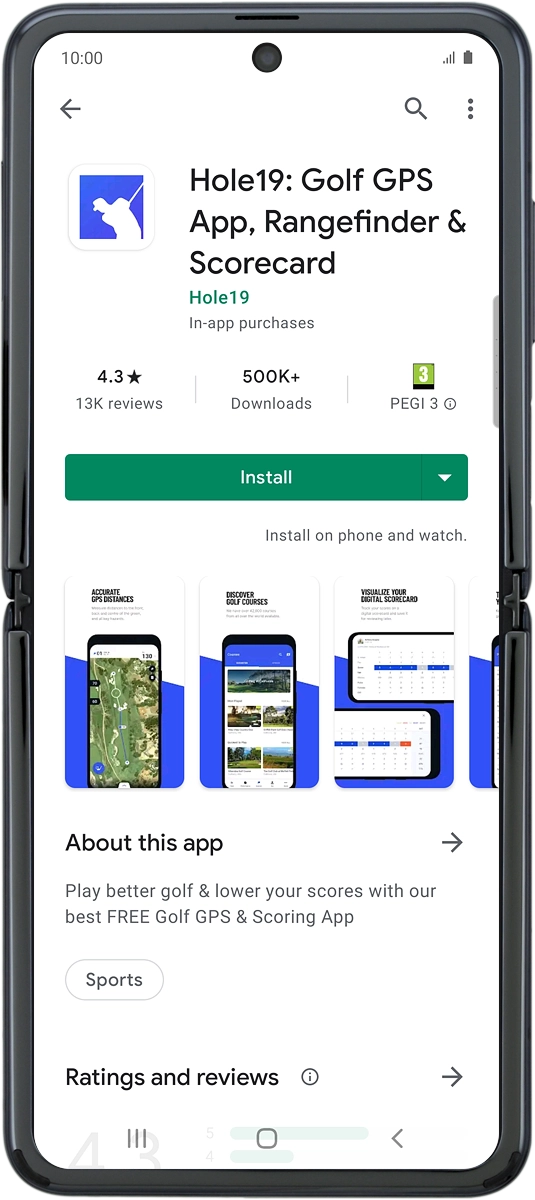 On your phone: Press Install and follow the instructions on the screen to install the app. On your phone: Press Install and follow the instructions on the screen to install the app.