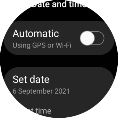 Press Set date. Press Set date.