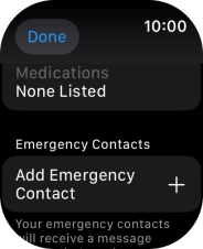 Press Add Emergency Contact and follow the instructions on the screen to key in your emergency info and emergency contacts. Press Add Emergency Contact and follow the instructions on the screen to key in your emergency info and emergency contacts.