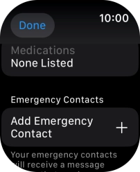 Press Add Emergency Contact and follow the instructions on the screen to key in your emergency info and emergency contacts. Press Add Emergency Contact and follow the instructions on the screen to key in your emergency info and emergency contacts.