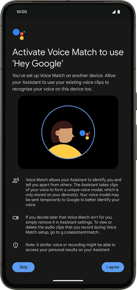On your phone: Press I agree. On your phone: Press I agree.