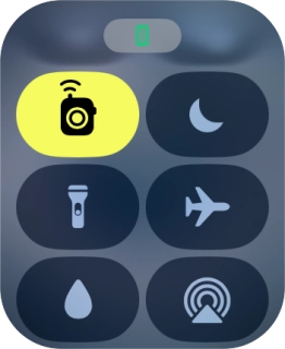 Press the flight mode icon to turn the function on or off. Press the flight mode icon to turn the function on or off.