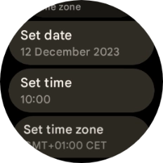 Press Set date. Press Set date.