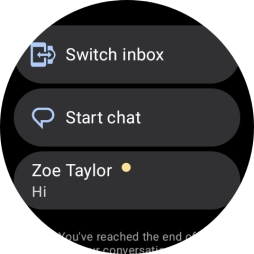 Press the required text message to read it. Press the required text message to read it.