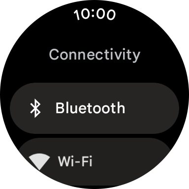 Press Bluetooth. Press Bluetooth.