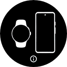 Press the information icon. Press the information icon.