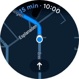 Press the directions icon. Press the directions icon.