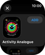 Press the required watch face. Press the required watch face.