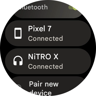 Press the crown to return to the home screen. Press the crown to return to the home screen.