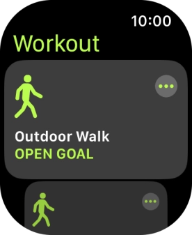 Press the required training activity to start it. Press the required training activity to start it.