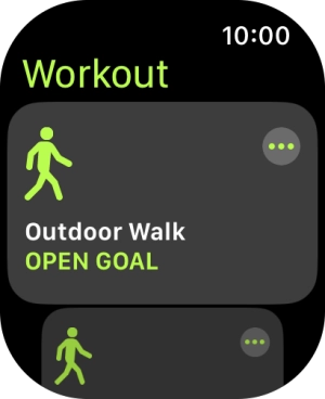 Press the required training activity to start it. Press the required training activity to start it.