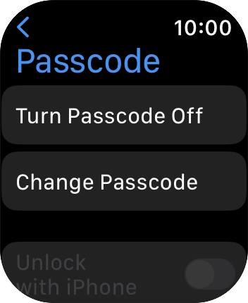 Press Turn Passcode Off and key in the current lock code. Press Turn Passcode Off and key in the current lock code.