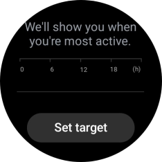 Press Set target. Press Set target.