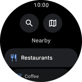 Press the search icon. Press the search icon.